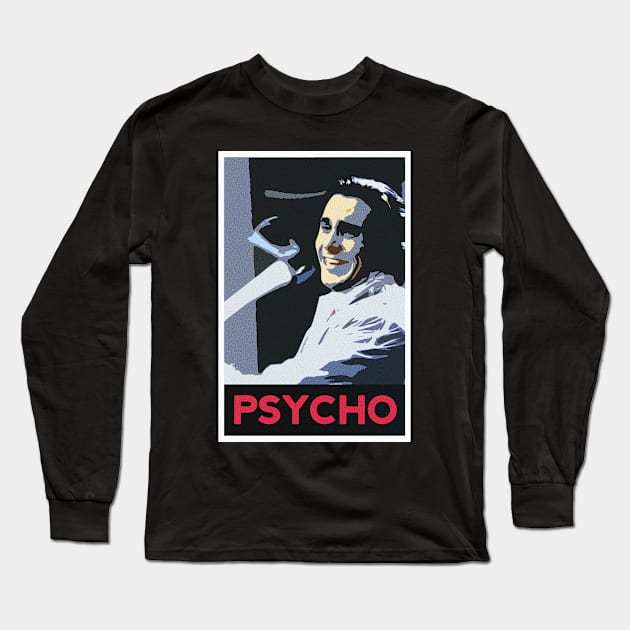 American Psycho - Patrick Bateman Long Sleeve T-Shirt by VictorVV